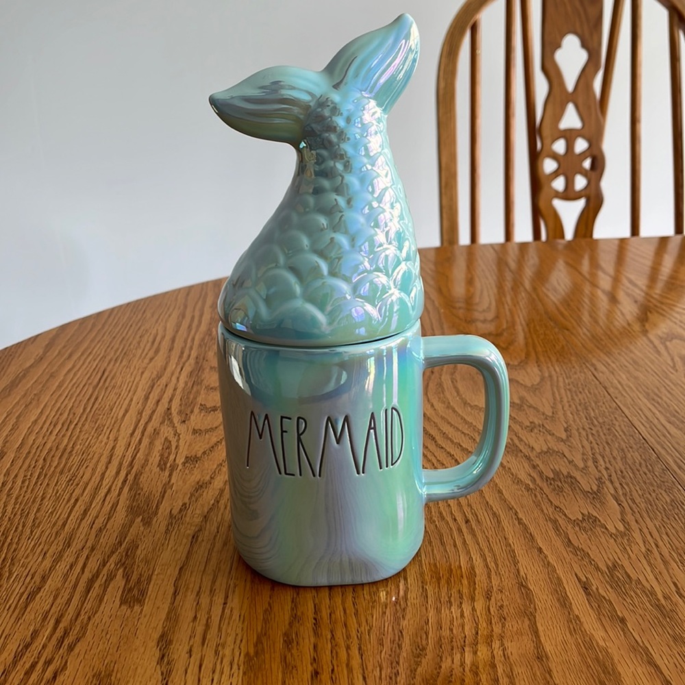 Rae Dunn Mermaid Mug with Topper